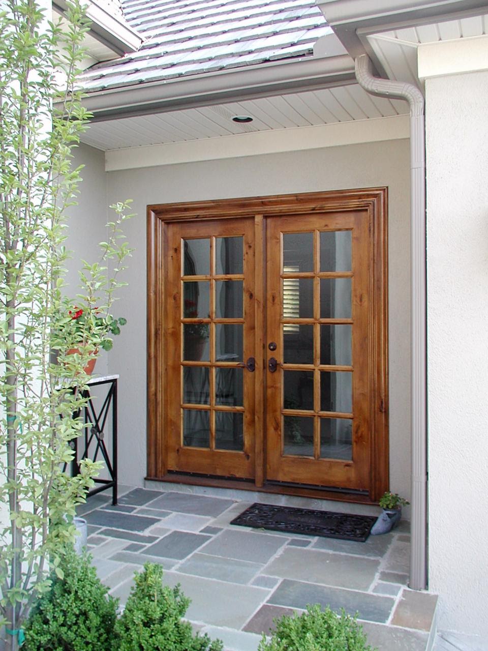 wood french doors