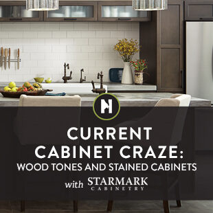 Current Cabinet Craze: Wood Tones and Stained Cabinets with StarMark Cabinetry