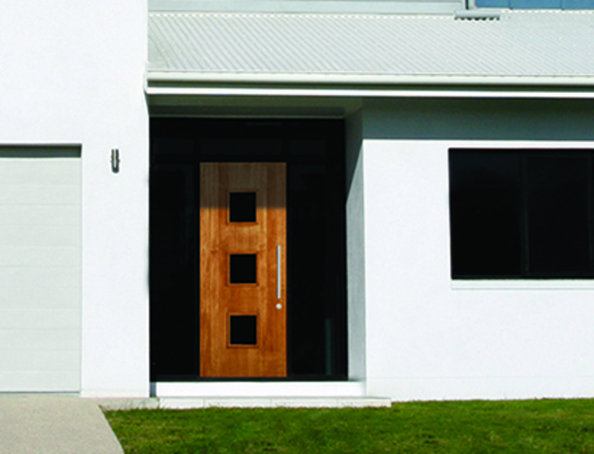 Simpson Contemporary Wood Doors available through Niece Lumber