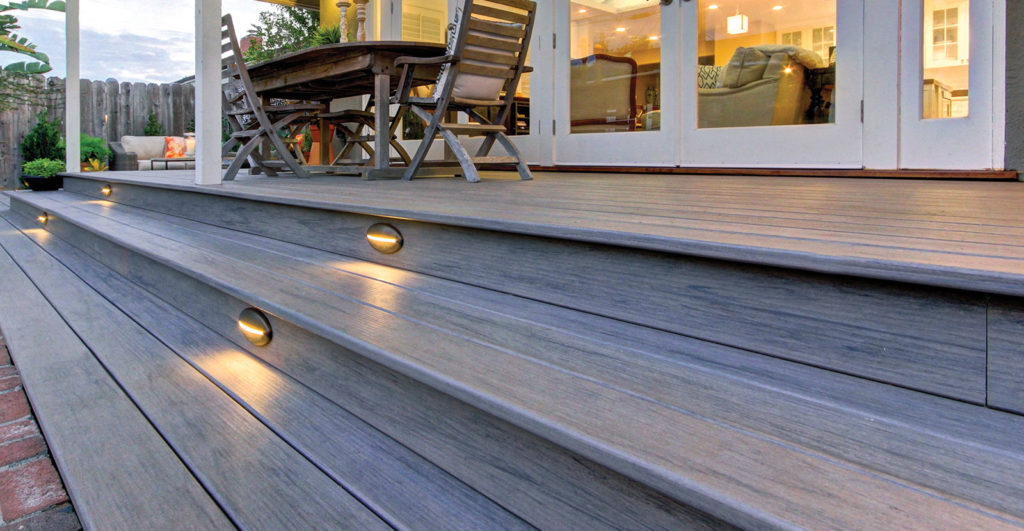 Timbertech with lighting
