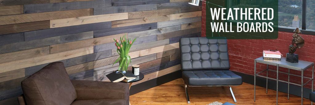 weathered wall boards