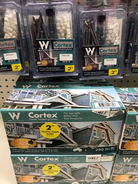 Cortex Fastening system available in both 2" and 2-3/4"